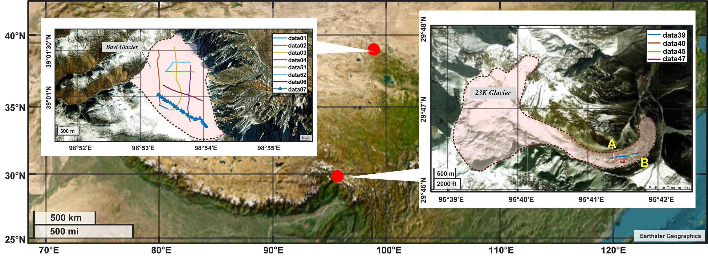 在富含水冰川冰下地形雷达探测研究方面取得新进展